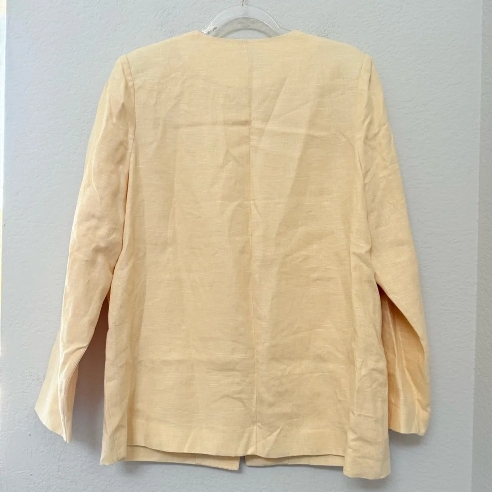 Posse Rio Linen Shift Jacket Dusty Citron Size Large